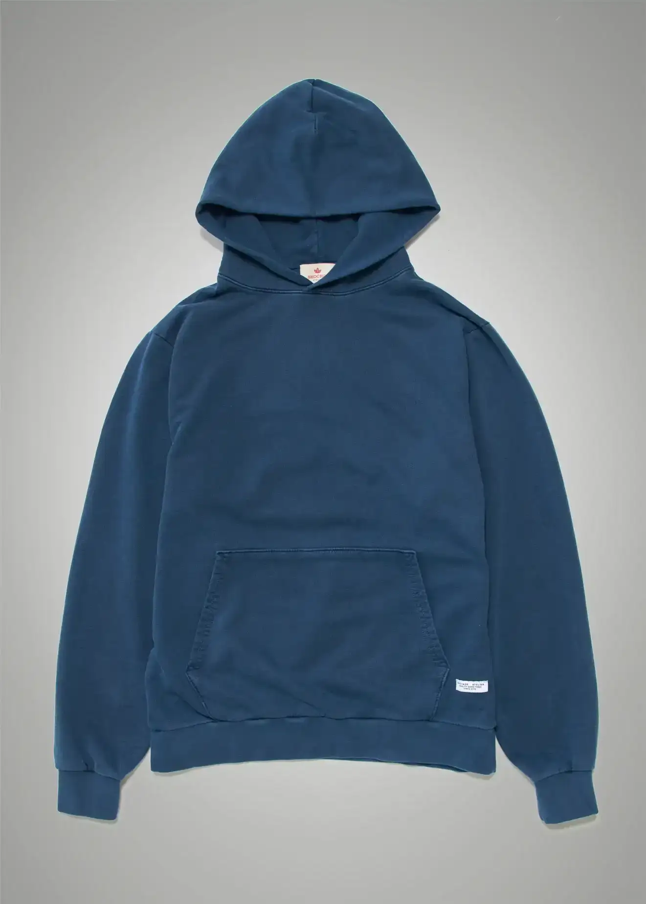 Image of Lightweight Hooded Sweatshirt - Natural Indigo