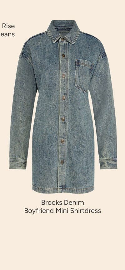 BROOKS DENIM BOYFRIEND MINI SHIRTDRESS