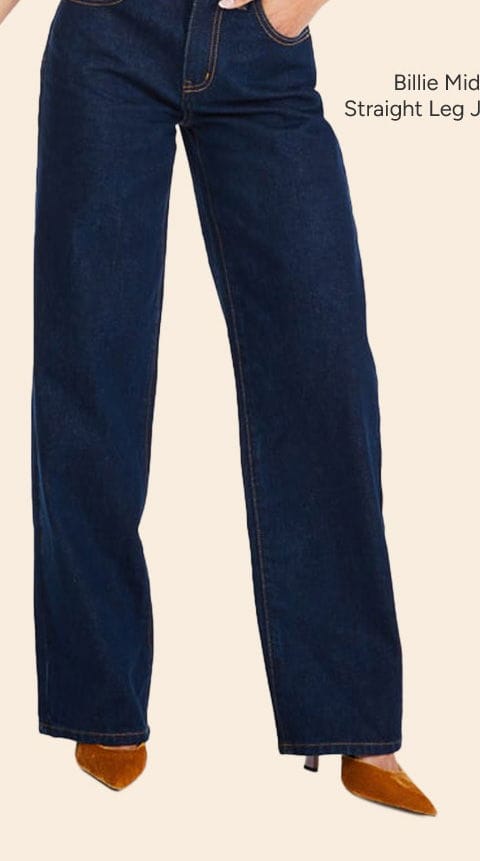 BILLIE MID RISE STRAIGHT LEG JEANS