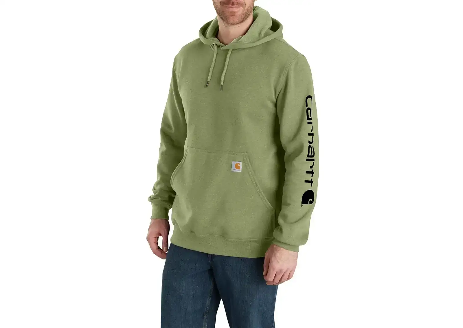 Carhartt Loose Fit Midweight Logo Sleeve Graphic Sweatshirt Chive