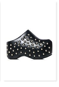 AZALEA WANG ROMESCO BLACK EMBELLISHED CLOG