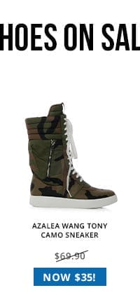 AZALEA WANG TONY CAMO SNEAKER