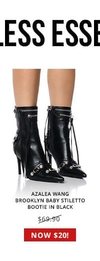 AZALEA WANG BROOKLYN BABY STILETTO BOOTIE IN BLACK