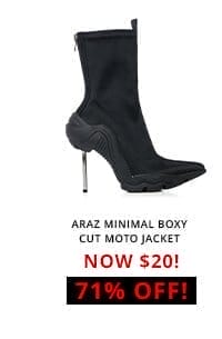 AZALEA WANG WILBER BOOTIE WITH STRETCH NEOPRENE IN BLACK