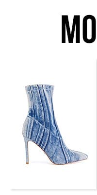 AZALEA WANG HERTA DENIM BOOTIE