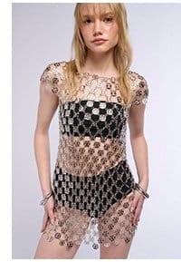 CHAIN ME DOWN MINI DRESS