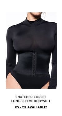 SNATCHED CORSET LONG SLEEVE BODYSUIT