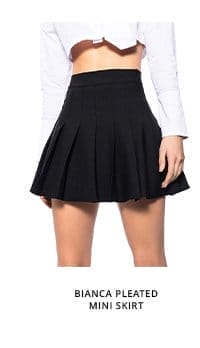 BIANCA PLEATED MINI SKIRT