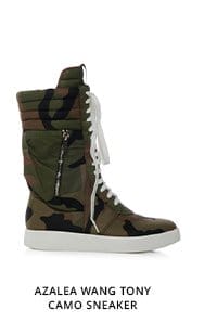 AZALEA WANG TONY CAMO SNEAKER