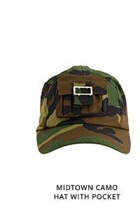 MIDTOWN CAMO HAT WITH POCKET