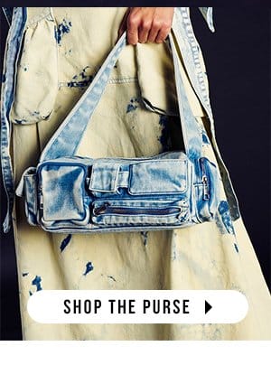 NO BLUES DENIM CARGO PURSE