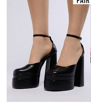 AZALEA WANG YUFFIE BLACK PLATFORM PUMP