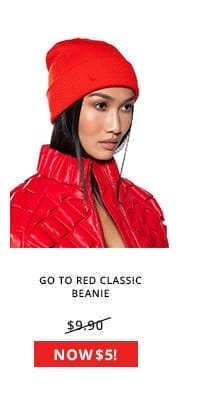 GO TO RED CLASSIC BEANIE