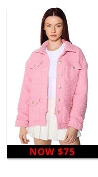 MALIBU DREAM TWEED OVERSIZED BOMBER