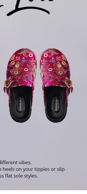 AZALEA WANG QUINBY BROCADE CLOG IN PINK