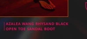 AZALEA WANG RHYSAND BLACK OPEN TOE SANDAL BOOT