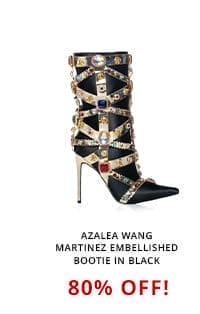 AZALEA WANG MARTINEZ EMBELLISHED BOOTIE IN BLACK