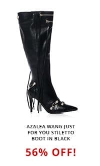 AZALEA WANG JUST FOR YOU STILETTO BOOT IN BLACK