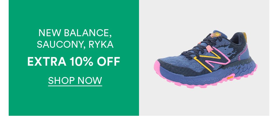 NEW BALANCE, SAUCONY, RYKA - EXTRA 10% OFF