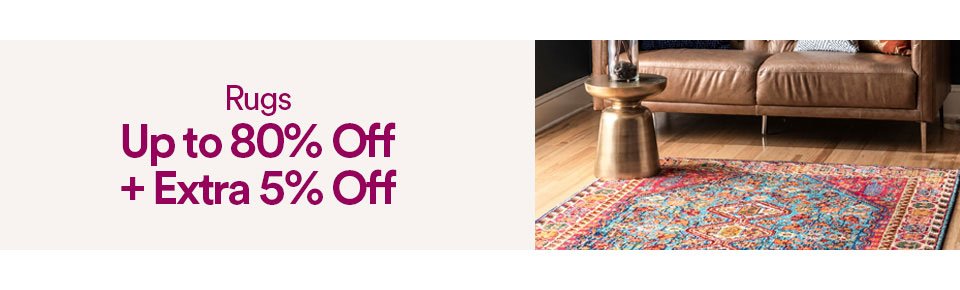 RUGS - UP TO 80% OFF + EXTRA 5% OFF