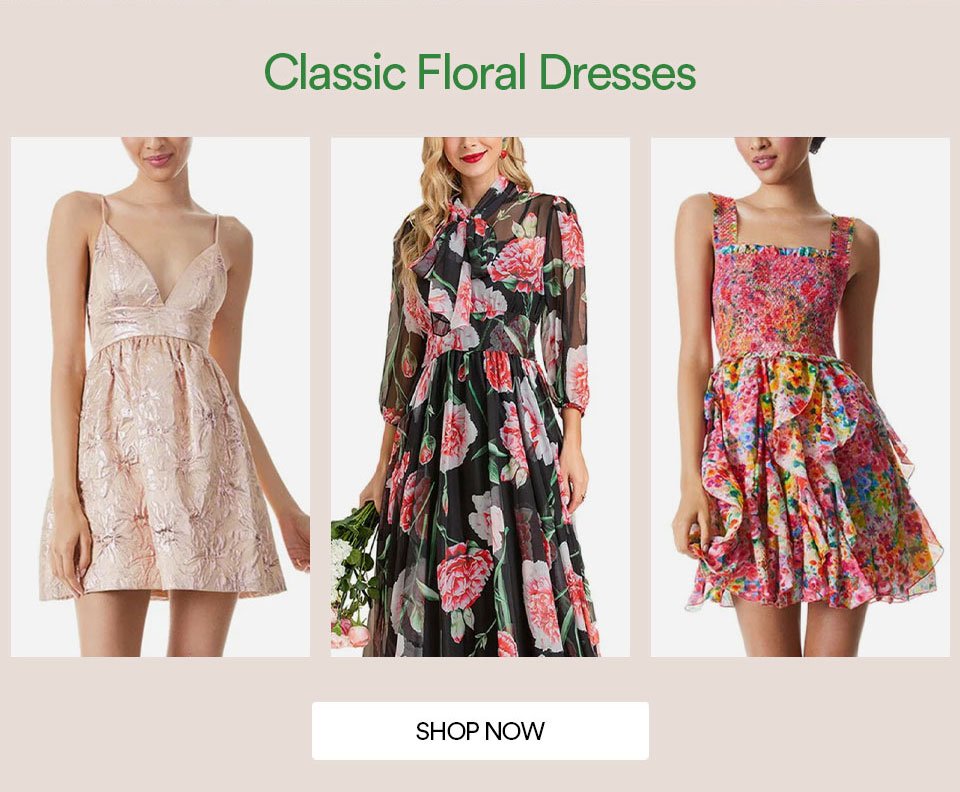 CLASSIC FLORAL DRESSES