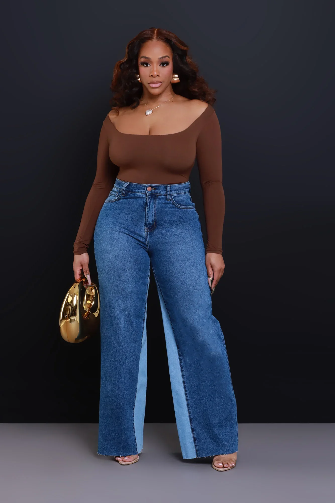Image of Almost There High Rise Wide Leg Jeans - Medium Wash