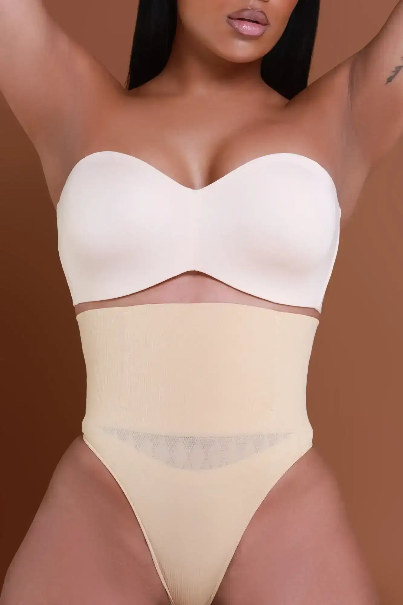 Image of Stomach Control Mid Rise Shaper Panty - Nude No.148