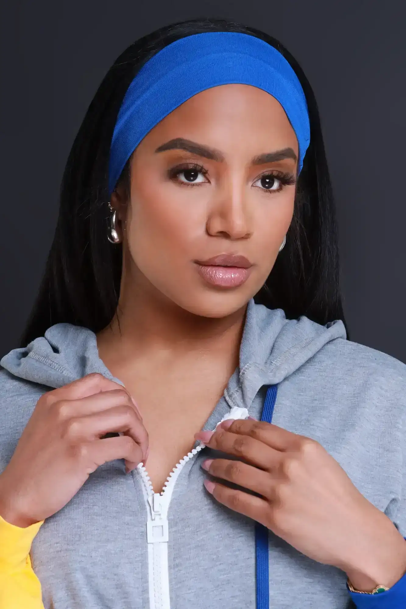 Image of Felt Cute Stretchy Headband - Royal Blue