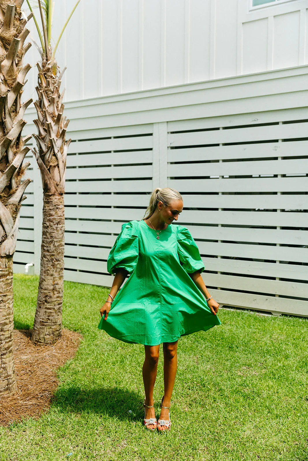 Look Good Mini Dress - Green