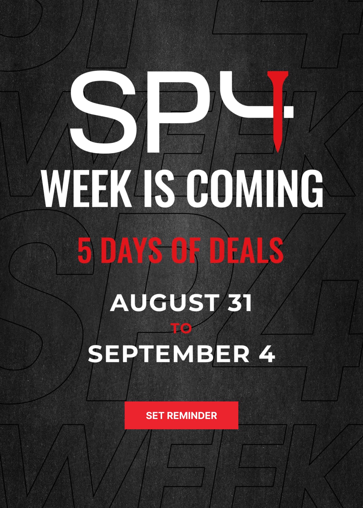 SP4 WEEK IS COMING