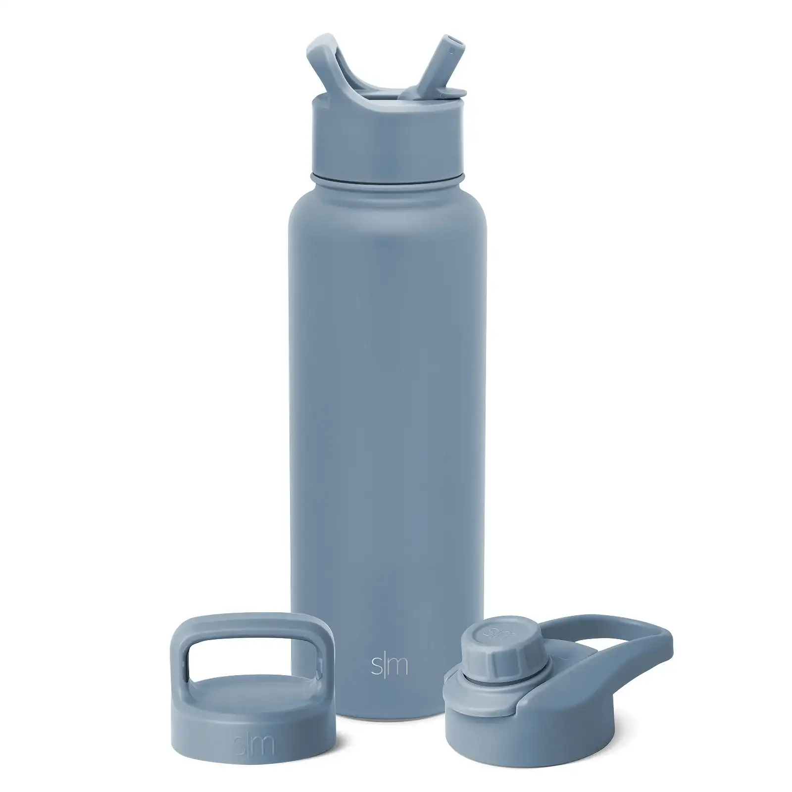 Image of Summit Water Bottle with Straw Lid, Chug Lid, and Handle Lid