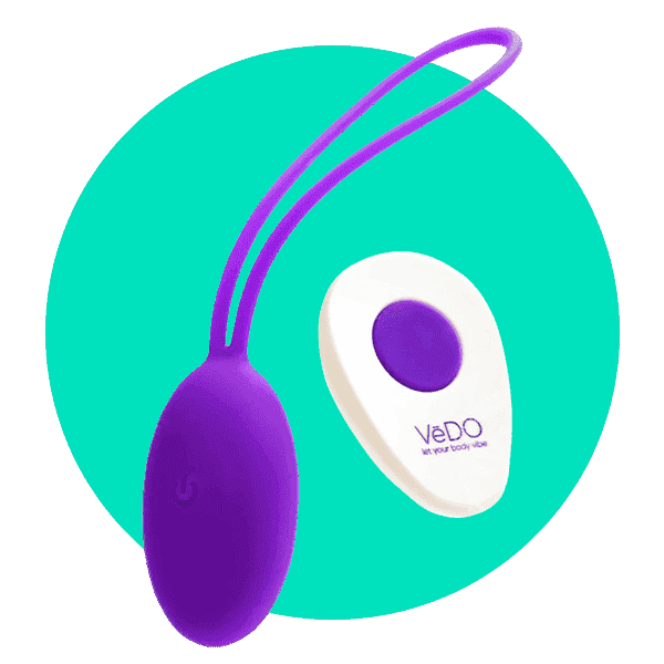 VeDO Peach Egg Vibe Extra Quiet Rechargeable Egg Vibrator