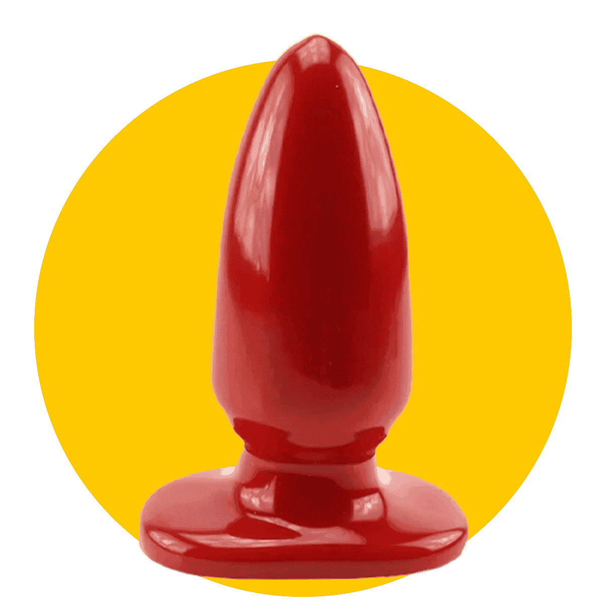 Red Boy Large 5" Butt Plug Firm Flexible Plug