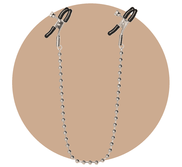 Nipple Play® Beaded Nipple Clamps Adjustable With Chain