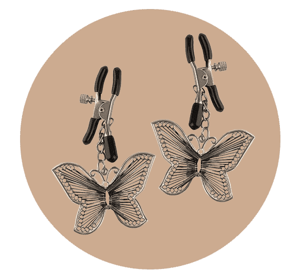 Fetish Fantasy Butterfly Nipple Clamps Adjustable Jewellery