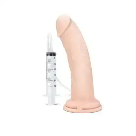 Me You Us Ultra Cock Realistic Squirting Dildo Pink 8 Inch