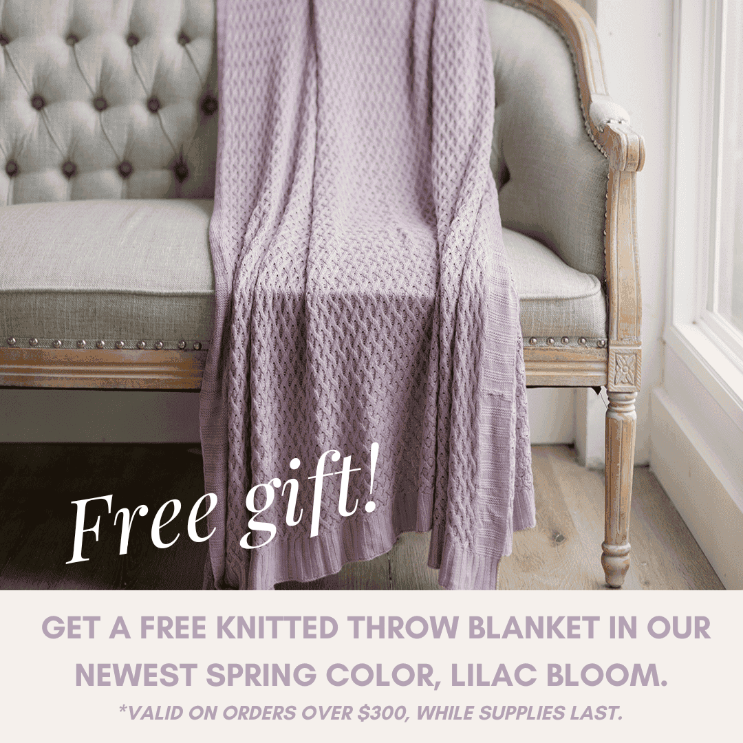 Lilac Bloom Throw Blanket