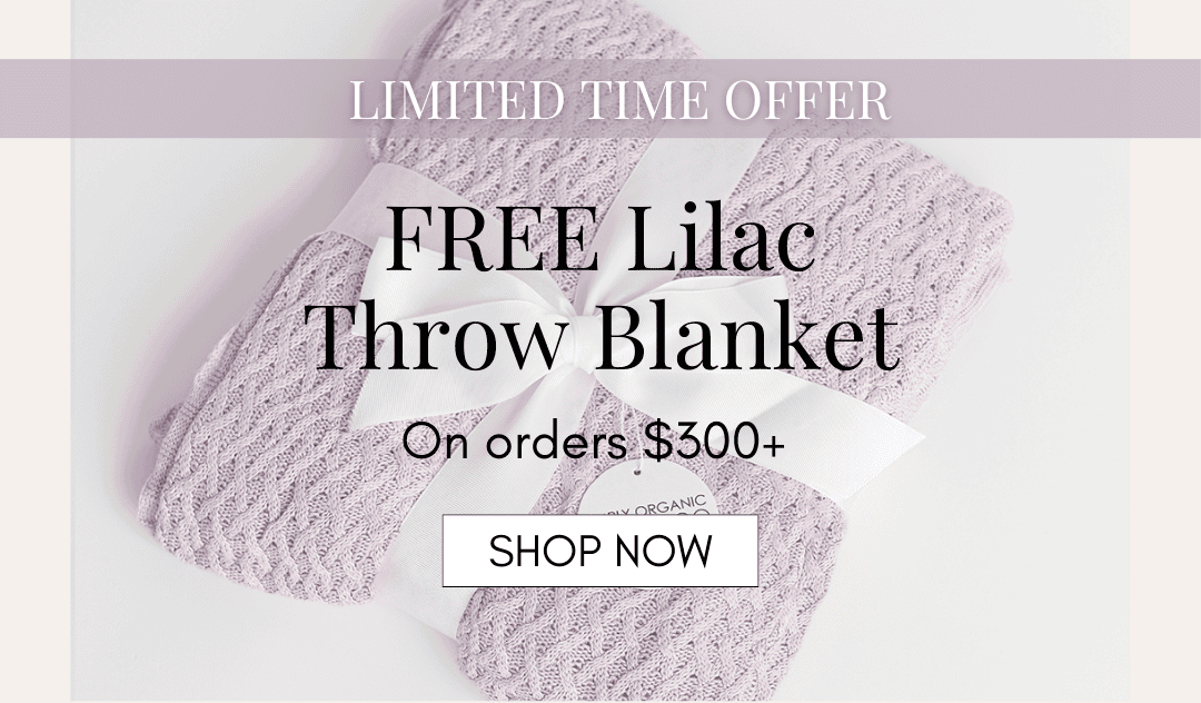 Free lilac throw blanket
