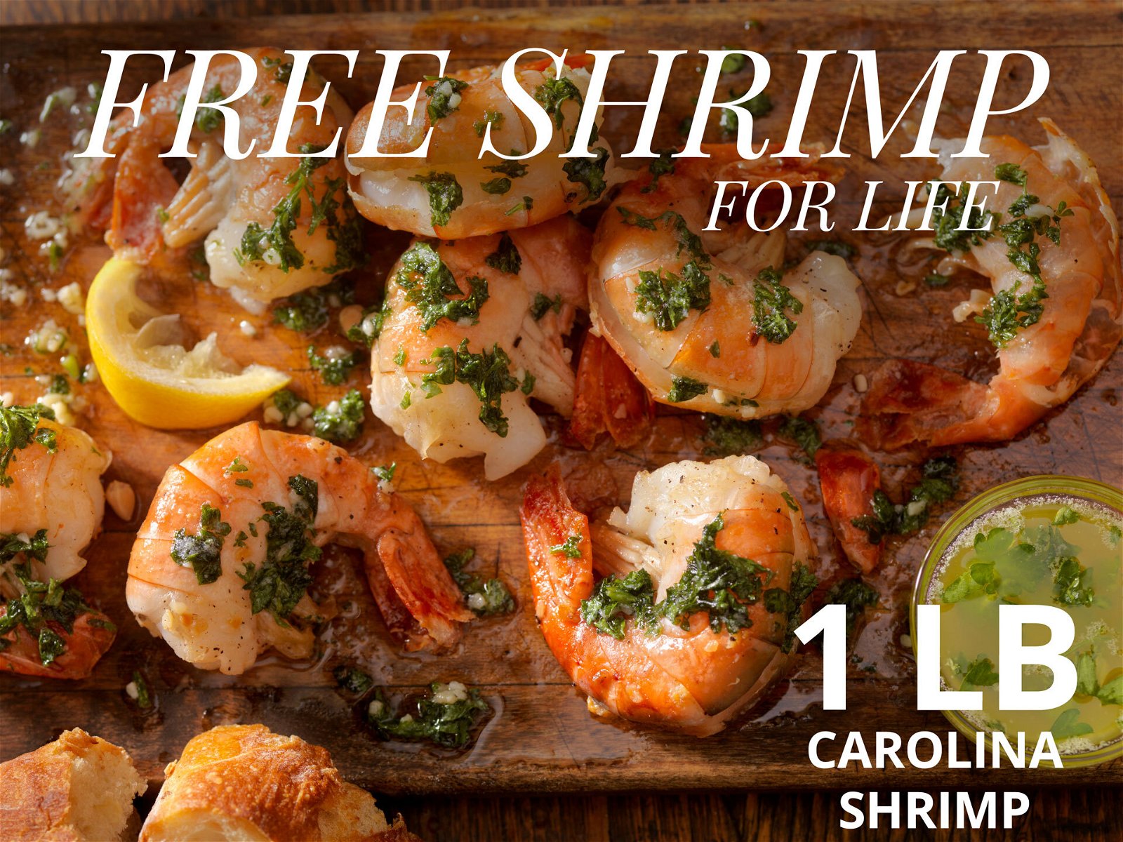 Free 1 Lb NC Shell on Shrimp