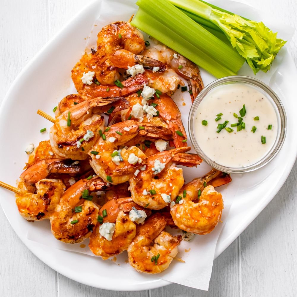 Grilled Buffalo Shrimp