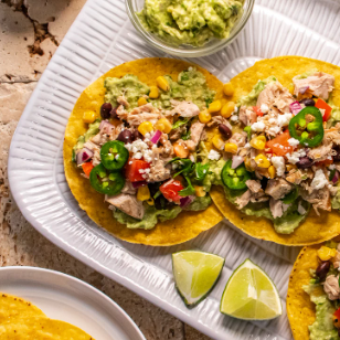 Mexican Tuna Salad Tostadas