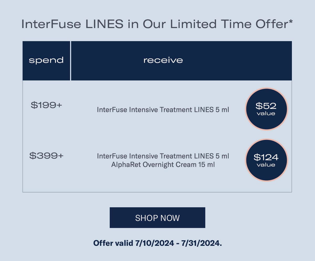 InterFuse LINES in Our Limited Time Offer*