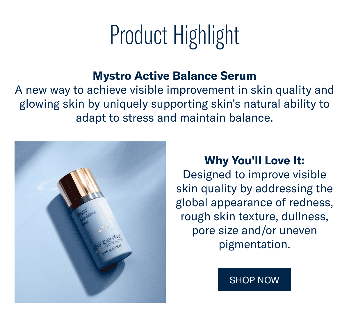 Product Highlight: Mystro Active Balance Serum