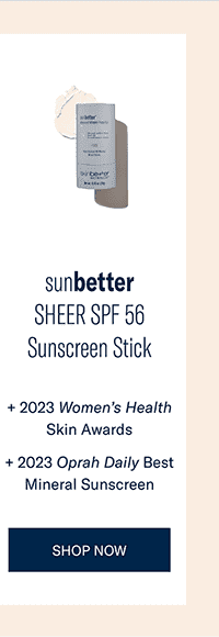 sunbetter SHEER SPF 56 Sunscreen Stick