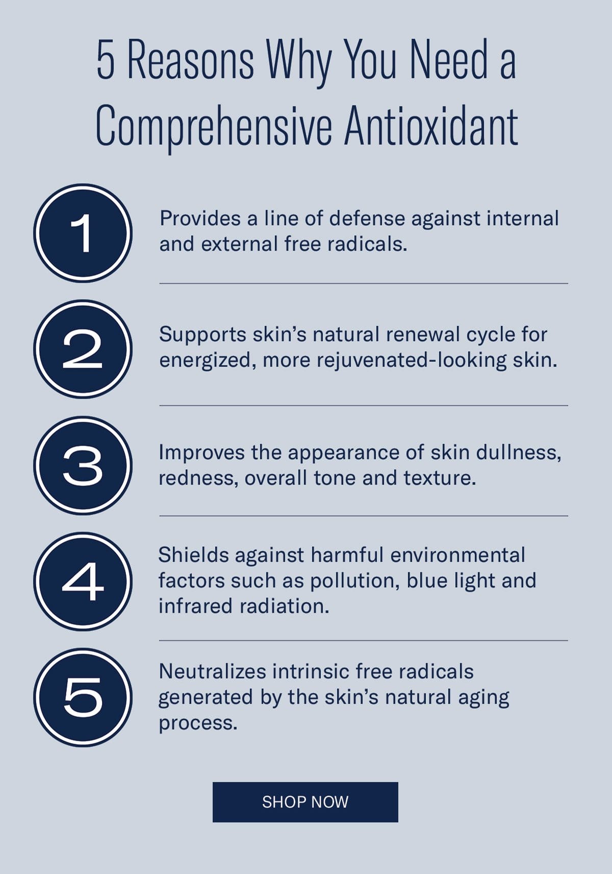 5 Reasons Why You Need a Comprehensive Antioxidant