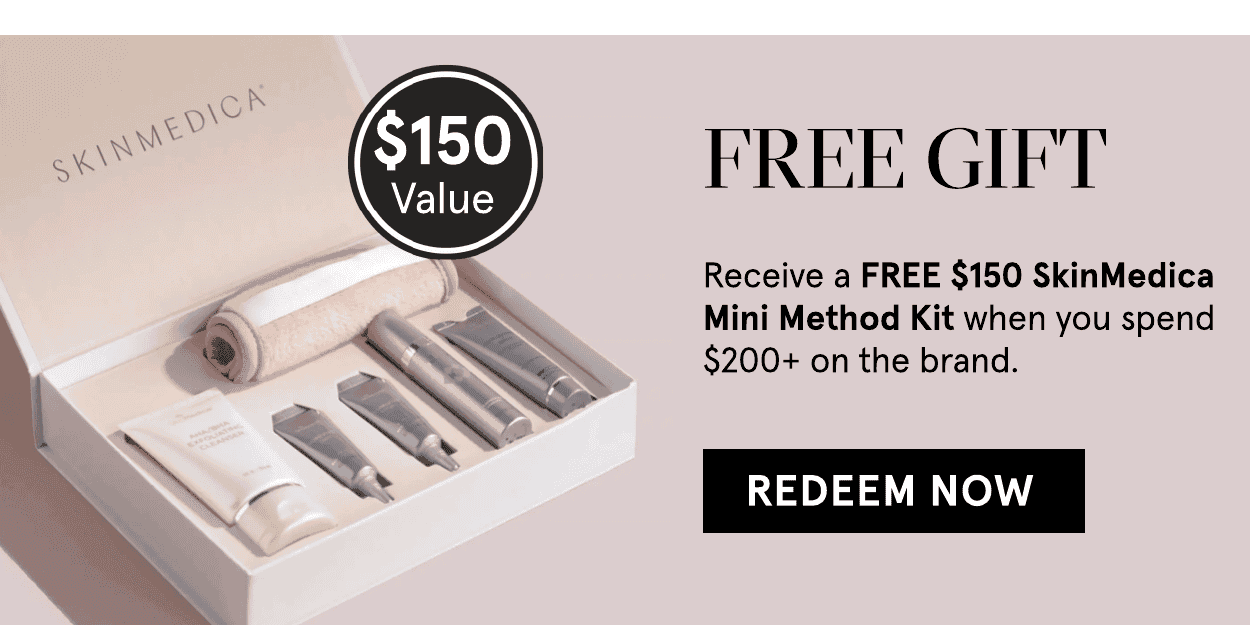 FREE \\$150 SkinMedica GIFT box when you spend 200 on SkinMedica at Dermstore