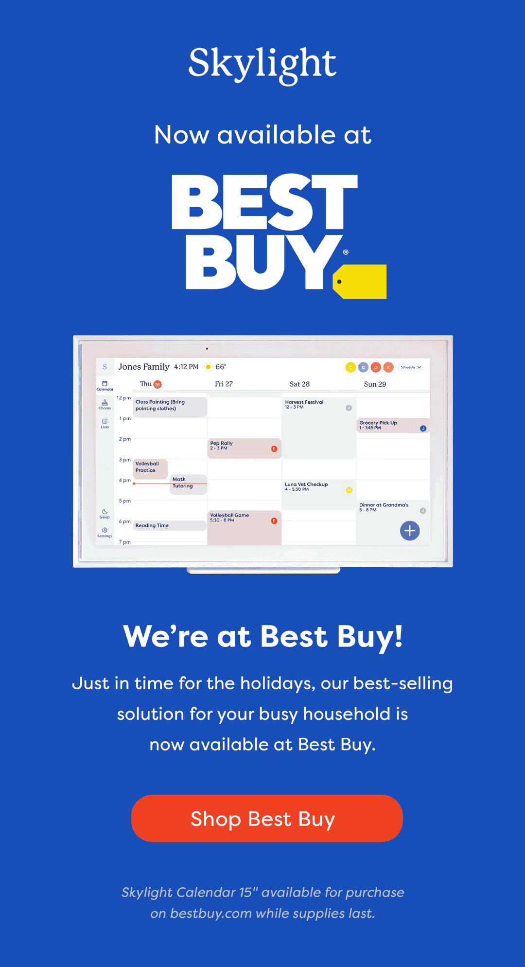 Skylight | Calendar Available at Best Buy
