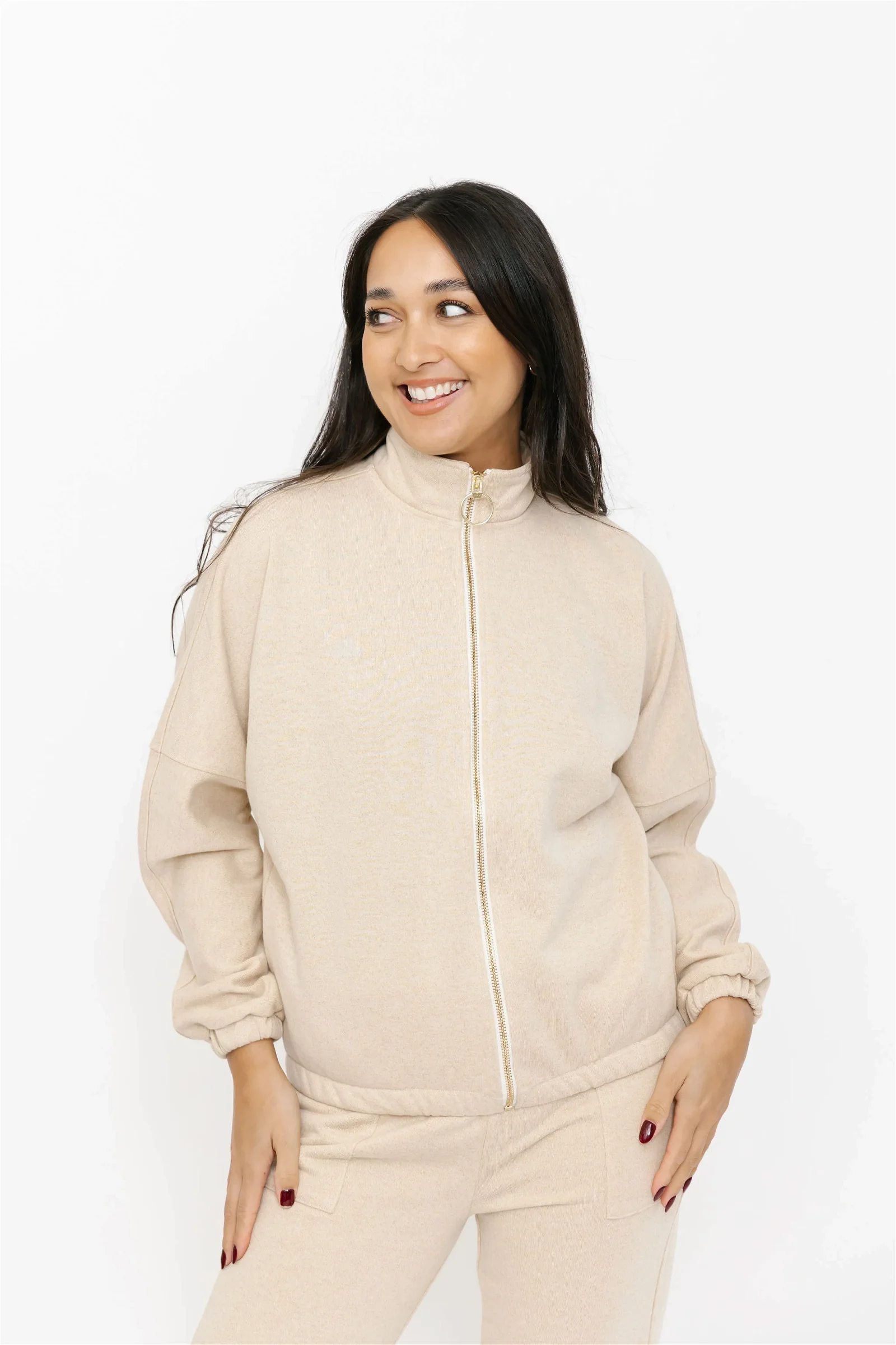 Image of Jordan Bomber Jacket in Natural Shimmer