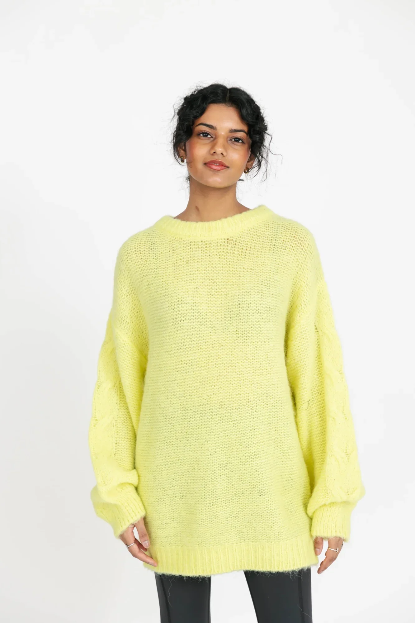 Image of Stella Long Sweater in Sunny Lime