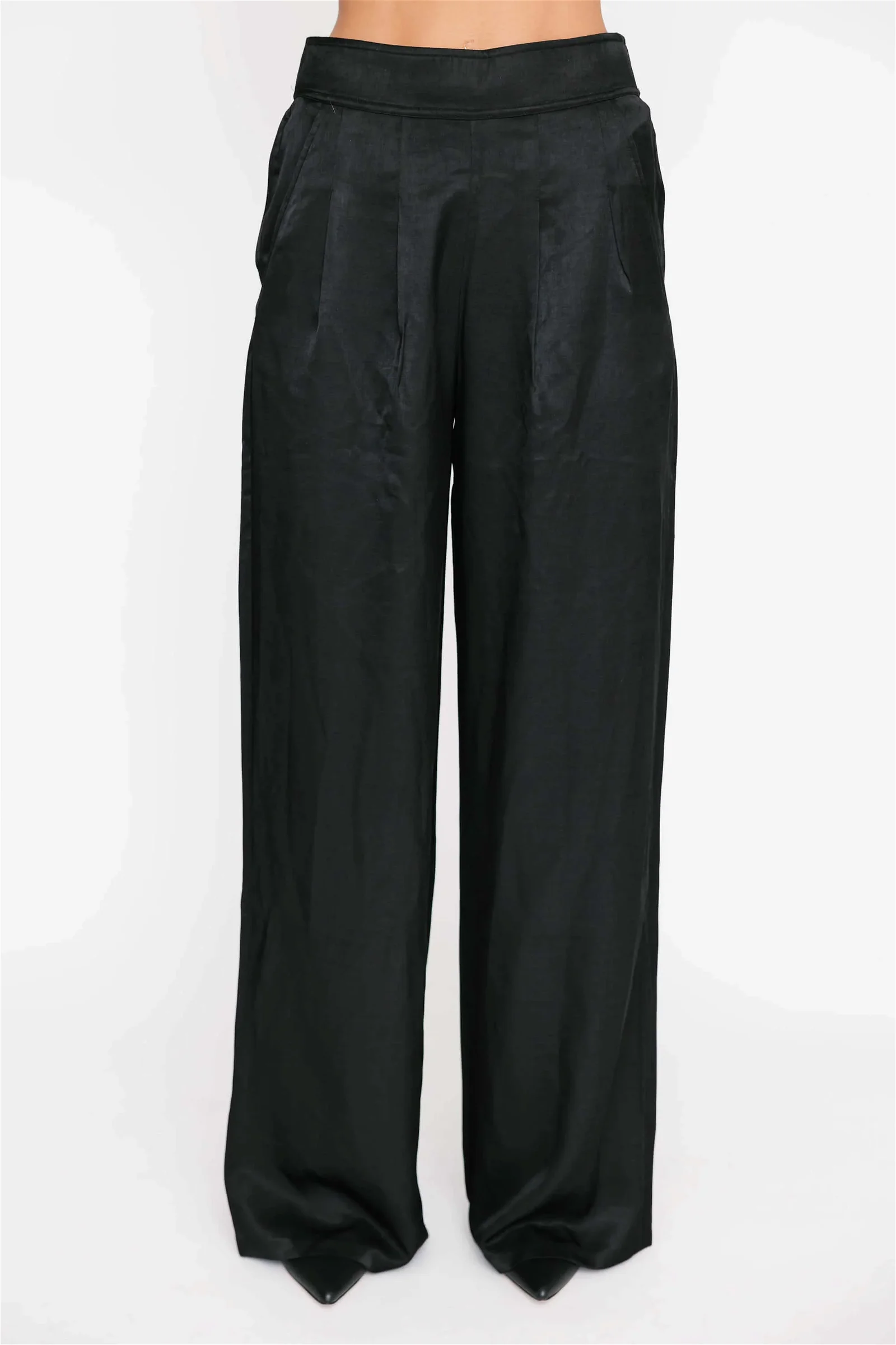 Image of Holden Wide Leg Pant in Midnight Black
